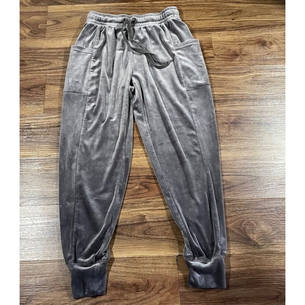 Offline by Aerie Sweatpants After Party Velour Joggers Gray Women's Size Small